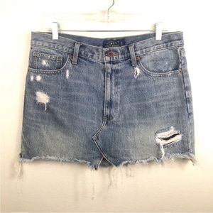 Lucky Brand Old Favorite Mini Jean Denim Skirt Sz 10/30